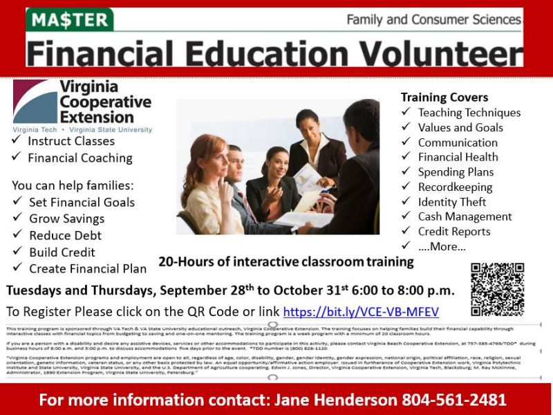 Master Financial Educator Volunteers